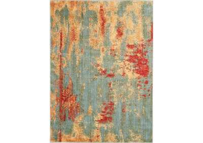 Image for Nourison Somerset ST91 Teal Multicolor 5'x8' Colorful Area Rug