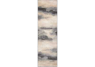 Image for Nourison Maxell MAE06 Grey and Ivory 10' Runner Stormcloud Hallway Rug