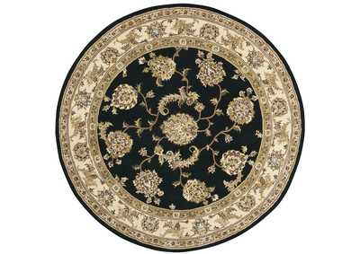 Image for Nourison 2000 7' Round Black Area Rug