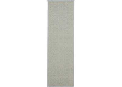Image for Nourison Jubilant JUB06 Light Blue 7' Runner Low-pile Hallway Rug