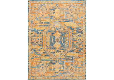 Image for Nourison Passion PSN07 Orange and Blue 4'x6' Turkish Area Rug