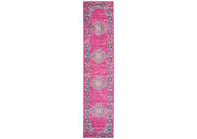 Image for Nourison Passion PSN03 Pink 10' Runner Hallway Rug