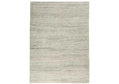 Image for Calvin Klein Agadir 5' x 7' Grey Ribbed Shag Area Rug