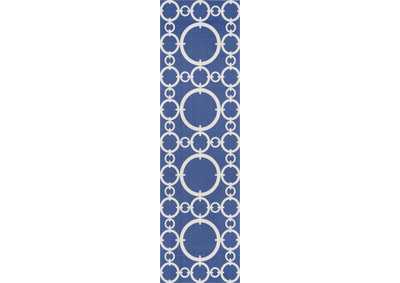 Image for Nourison Sun N Shade SND02 Dark Blue 8' Runner Hallway Rug