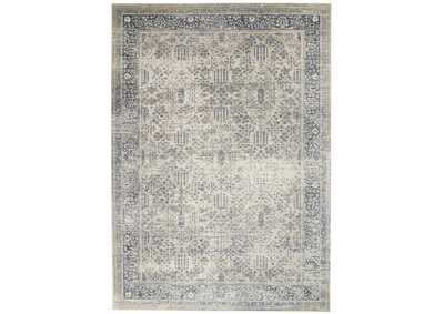 Image for Malta by kathy ireland Home MAI12 Ivory/Blue 8'x11' Area Rug
