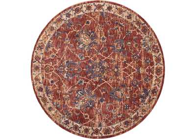 Image for Nourison Lagos LAG02 Red 5' Round Area Rug