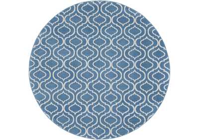 Image for Nourison Jubilant JUB19 Blue 5' Round Moroccan Area Rug