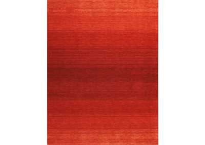 Image for Calvin Klein Linear Glow GLO01 Red 8'x11' Rug
