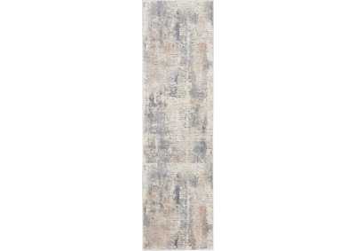 Image for Nourison Rustic Textures RUS05 Beige and Grey 8' Runner Hallway Rug