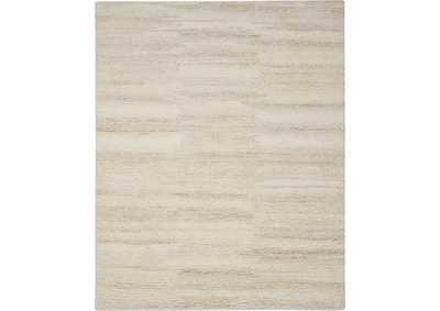 Image for Calvin Klein Agadir 8' x 10' Beige Ribbed Shag Area Rug