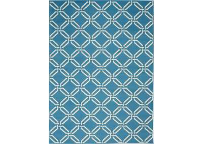 Image for Nourison Jubilant JUB17 Blue 5'x7' Mid-century Area Rug