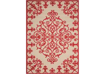 Image for Nourison Aloha ALH12 Red 4'x6' Indoor-outdoor Area Rug