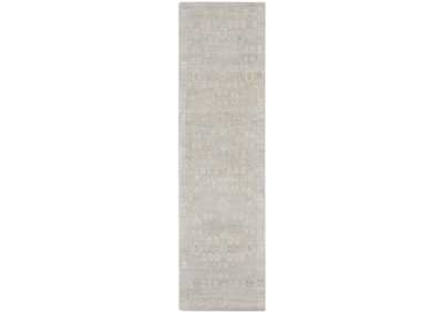 Image for kathy ireland Home Desert Skies DSK02 Light Grey 8' Runner Hallway Rug