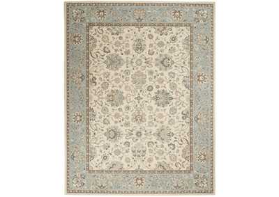 Image for Nourison Living Treasures 8' x 10' Ivory and Aqua Area Rug