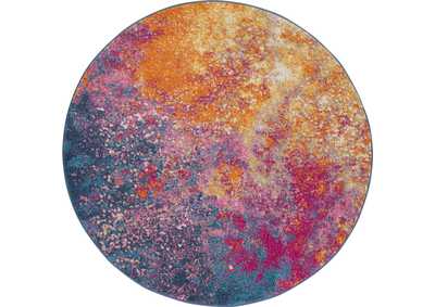 Image for Nourison Passion PSN10 Multicolor 8' Round Large Rug