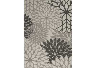 Image for Nourison Aloha 4'x6' Silver Grey Area Rug