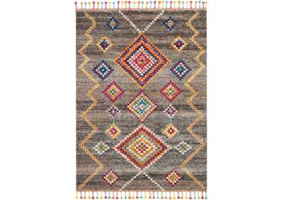 Image for Nourison Nomad NMD05 Grey Multicolor 5'x8' Scandinavian Area Rug