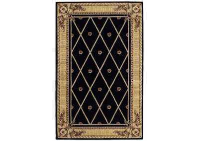 Image for Nourison Ashton House AS03 Black 4'x6' Area Rug