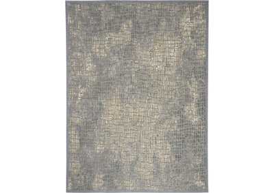 Image for kathy ireland Home Sahara KI395 Charcoal and Beige 8'x11' Large Rug