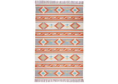 Image for Nourison Baja BAJ03 Grey and White 7'x10' Large Flat Weave Rug