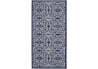 Image for Nourison Jubilant 2' x 4' Navy Ivory Transitional Area Rug