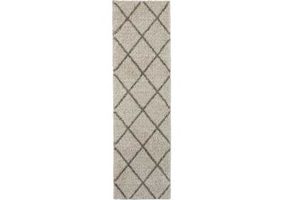 Image for Nourison Brisbane BRI03 Beige 6' Runner Hallway Rug