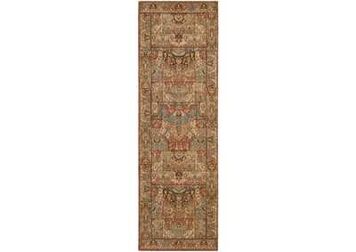 Image for Nourison Living Treasures LI02 Multicolor 8' Runner Hallway Rug