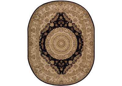 Image for Nourison 2000 2233 Black 10' Oval Area Rug