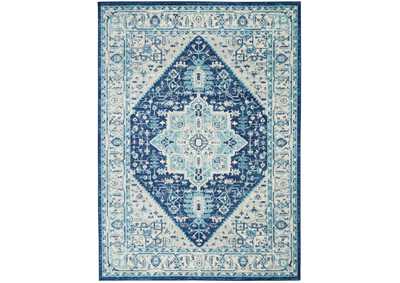 Image for Nourison Tranquil TRA06 Blue and White 5'x7' Persian Area Rug