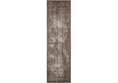 Image for Nourison Karma KRM01 Beige 8' Runner Hallway Rug