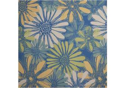 Image for Nourison Home & Garden RS022 Blue 9' Square Rug
