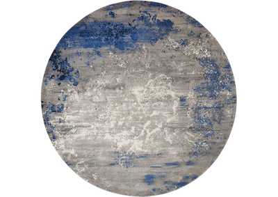 Image for Nourison Twilight TWI22 Blue and Grey 8' Round Large Rug