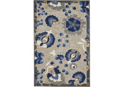 Image for Nourison Aloha 3'x4' Blue Patio Area Rug
