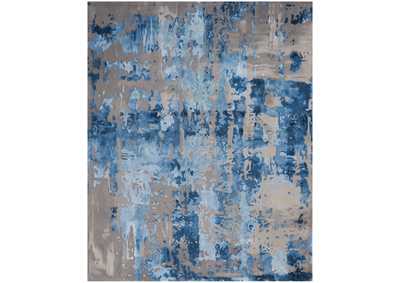 Image for Nourison Prismatic 8'x10' Blue Grey Area Rug