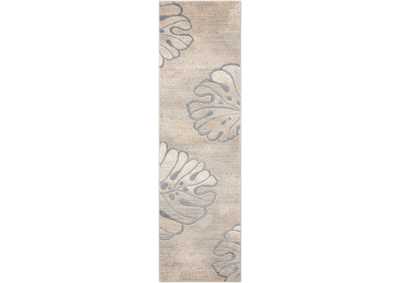 Image for Nourison Maxell MAE04 Beige 8' Runner Hallway Rug