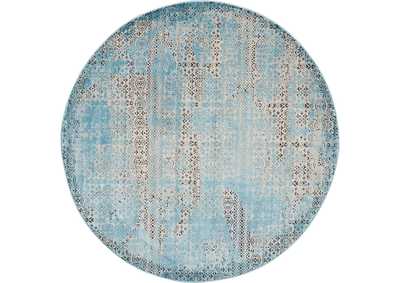 Image for Nourison Karma KRM01 Blue 5' Round Area Rug