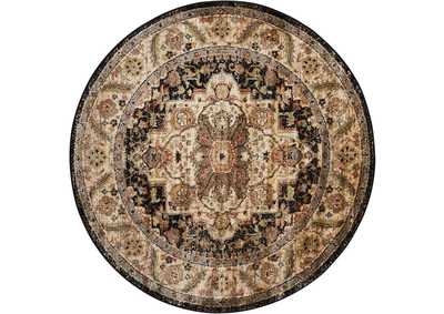 Image for Nourison Delano DEL05 Black 5' Round Area Rug