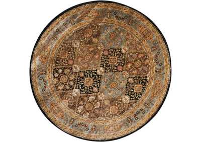 Image for Nourison Delano DEL03 Black 5' Round Area Rug