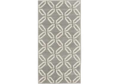Image for Nourison Jubilant 2' x 4' Small Grey Trellis Area Rug