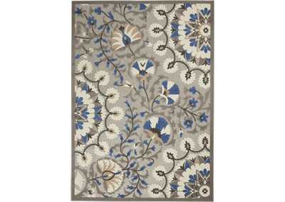 Image for Nourison Aloha 4'x6' Grey Patio Area Rug