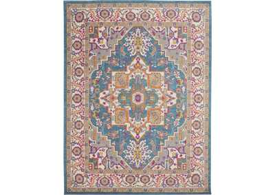 Image for Nourison Passion PSN20 Teal Multicolor 8'x10' Large Rug