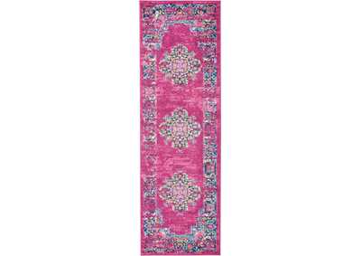 Image for Nourison Passion PSN03 Pink 6' Runner Hallway Rug