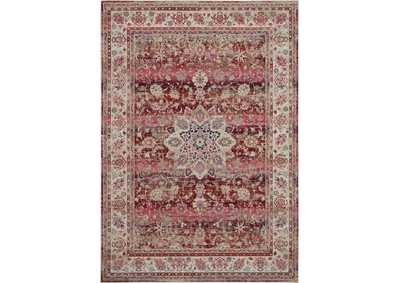 Image for Nourison Vintage Kashan VKA01 Burgundy Multicolor 4'x6' Oushak Area Rug