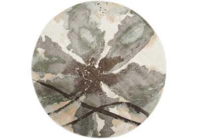 Image for Nourison Euphoria EUP07 White and Beige 8' Round Large Rug