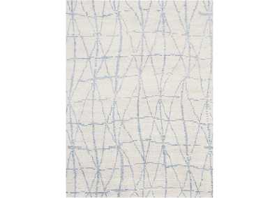 Image for Nourison Ellora ELL02 Ivory and Blue 6'x8' Modern Area Rug