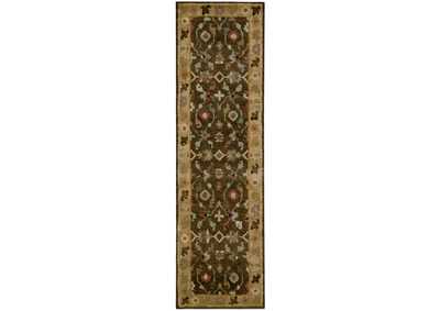 Image for Nourison Tahoe TA10 Black 8' Runner Hallway Rug
