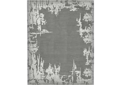 Image for Nourison Symmetry SMM02 Ivory and Grey 8'x10' Large Textured Rug