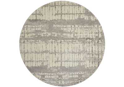 Image for Nourison Twilight TWI10 Grey 8' Round Large Rug