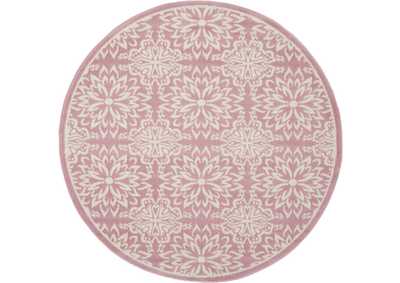 Image for Nourison Jubilant JUB06 Pink 5' Round Beach Area Rug