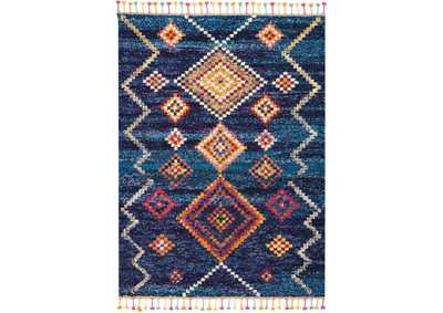Image for Nourison Nomad NMD05 Dark Blue Multicolor 7'x10' Large Rug